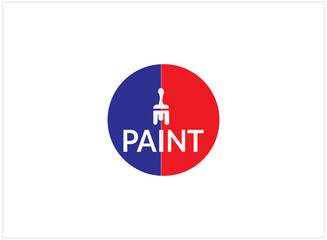 Fototapeta premium City Paint Logo, house paint, painting services, painting logo