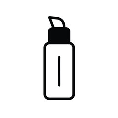 concealer icon with white background vector stock illustration