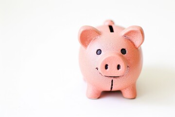 Piggy Bank Isolated, Money Box, Saving Pig, Small Moneybox, Planning Home Finances Concept