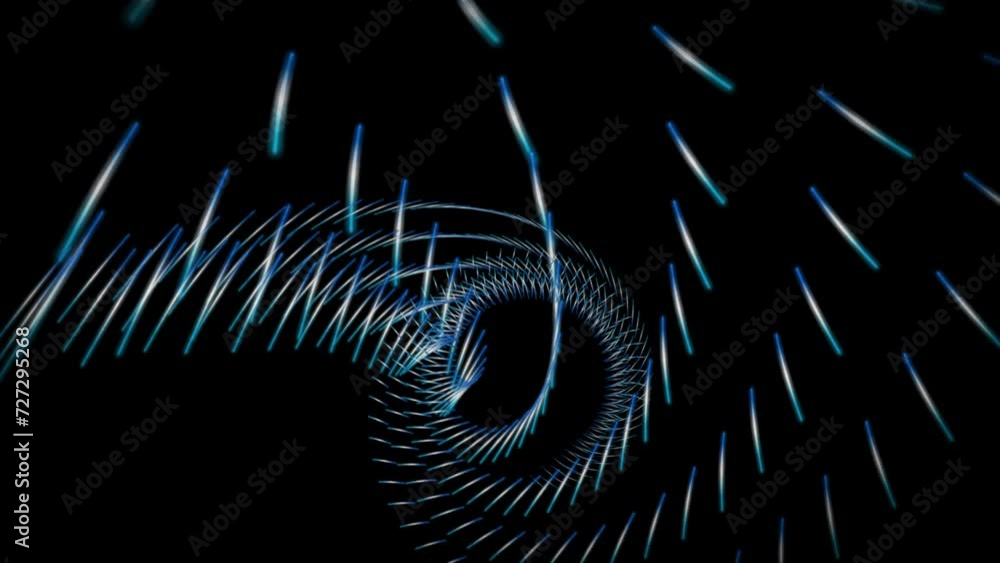 Poster futuristic video animation with stripe wave object in slow motion, 4096x2304 loop 4k
