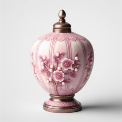 antique pink lamp on the table
