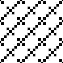 Seamless pattern. Tiles wallpaper. Squares illustration. Ethnic motif. Geometric background. Quadrangles backdrop. Digital paper, textile print, web design, abstract. Checks ornament. Vector artwork.