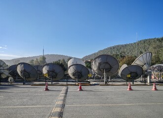 A view from satellite dishes