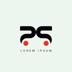 SS letter logo design. SS polygon, circle, triangle, hexagon, flat and simple style with white color variation letter logo set in one artboard. SS minimalist and classic logo. SS