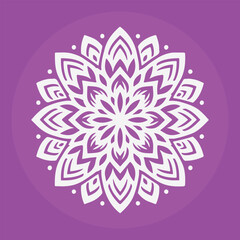 Minimalist Vector Design of a Mandala