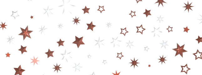 Shimmering Starry Christmas: Spectacular 3D Illustration Showcasing Falling Holiday Stars
