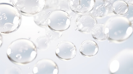 soap bubble on white background