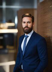 Fototapeta premium Guy in a suit professional