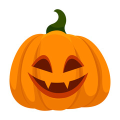 pumpkin jack o lantern halloween vector