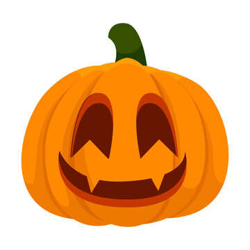 pumpkin jack o lantern halloween vector
