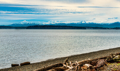 Mountains Ocean Landscape 2