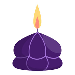 vector candle illustration