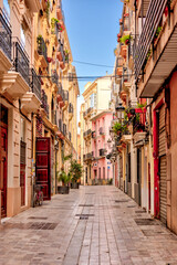 Valencia, Spain - January 1, 2024: Iconic Spanish architecture and sights on the streets of...