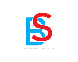 Creative Modern BS Latter Logo Template vector Abstract Monogram Symbol victor illustration.