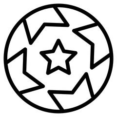 soccer line icon