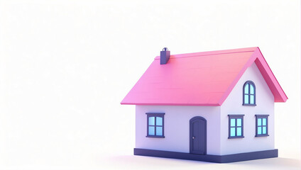 Fototapeta na wymiar 3d illustration of house isolated on white background
