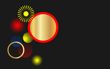 Abstract Circle Background. Use for banner, cover, poster, wallpaper, design with empty space for text.