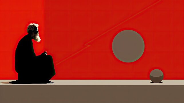 Contemporary art featuring Greek philosophical figures, exploring timeless themes and concepts in innovative ways.