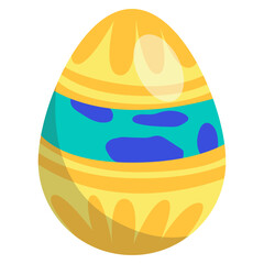 easter egg with beautiful vector pattern