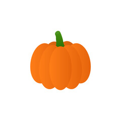 Cartoon pumpkin vector alphabet P vegetable