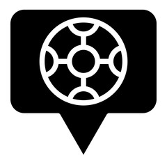 soccer glyph icon