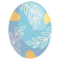 easter egg with beautiful vector pattern