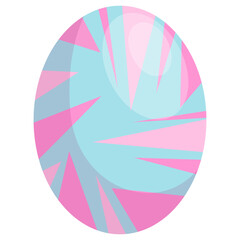 easter egg with beautiful vector pattern