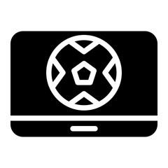 soccer glyph icon