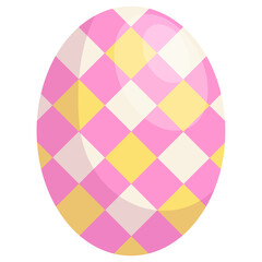 easter egg with beautiful vector pattern