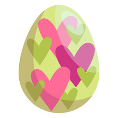 easter egg with beautiful vector pattern