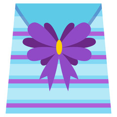 gift box with vector ribbon ties