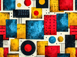 abstract memphis style background