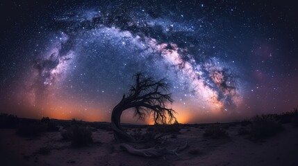 Milky Way. Mesmerizing space background. Stars dance.