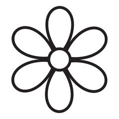 Flower line icon.