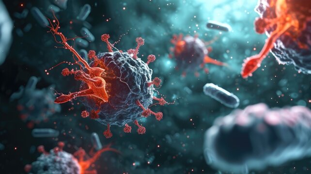 immune system in APS, showing antibodies attacking the body cells and contributing to clot formation