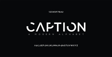 Abstract modern urban alphabet fonts. Typography sport, simple, technology, fashion, digital, future creative logo font. vector illustration - obrazy, fototapety, plakaty