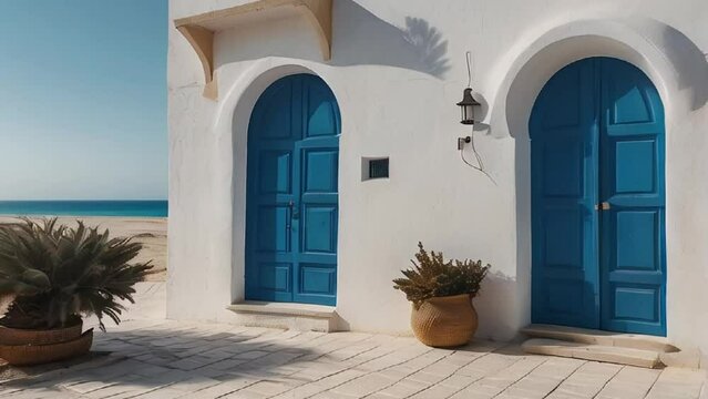 City of Sidi Bou Said in Tunisia