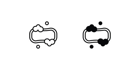 soap icon with white background vector stock illustration