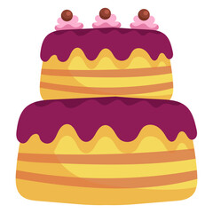 vector birthday cake