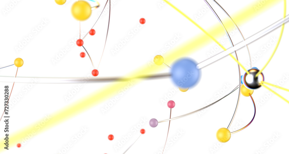 Poster network shape. abstract 3d render
