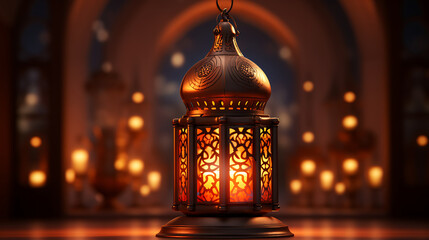 A Ramadan Lamp illuminates a Devout Moment design 
Sharing Ramadan Traditions by Lantern Light