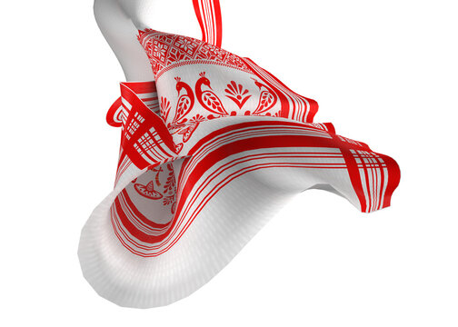 gamosa or gamusa from assam transparent png. gamosa or gamusa is an article of significance for the indigenous people of Assam, India. It is generally a white rectangular piece of cloth.
