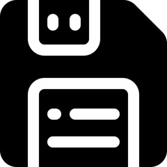 save icon. vector glyph icon for your website, mobile, presentation, and logo design.