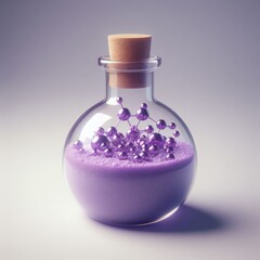 Obraz na płótnie Canvas chemical laboratory glassware with liquid 