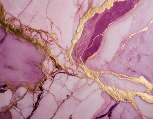 abstract pink marble texture with gold splashes purple luxury background.