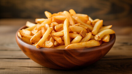 Large bowl of fresh french fries