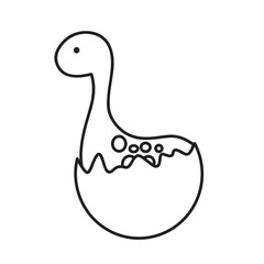 cute vector illustration of baby dinosaur