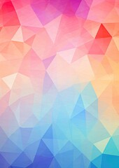 Obraz premium Abstract triangle wallpaper in light colorful pastel colors. Generative ai.