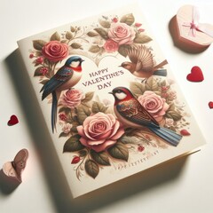 valentine card with heart
