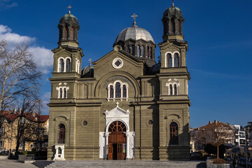 Fototapeta na wymiar Cathedral St. Cyril and Methodius in Burgas, Bulgaria